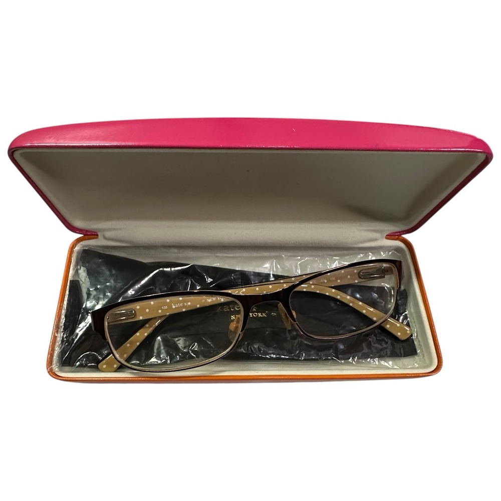 Kate Spade Ambrosette JUV Brown Metal Full Rim Eyeglasses Frames 52-17 135 11860 - Picture 13 of 15